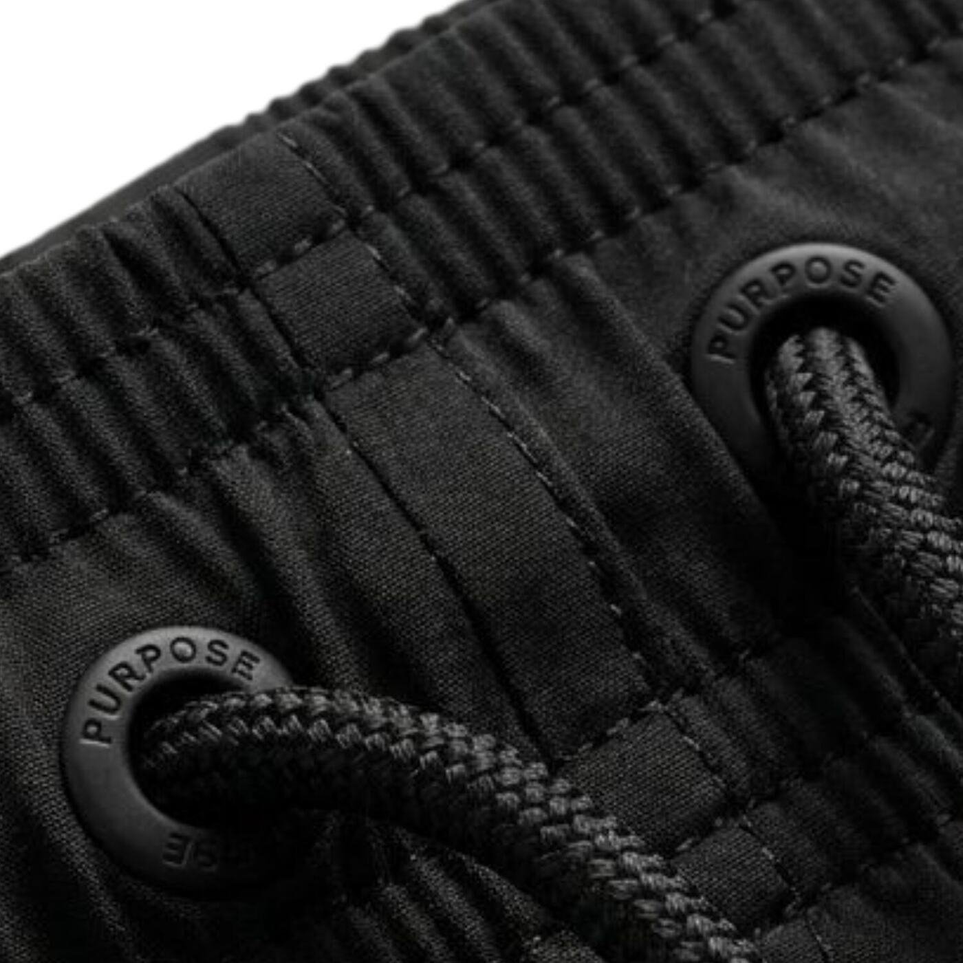 P Logo 3-in-1 Modest Activewear Shorts — Black — 4
