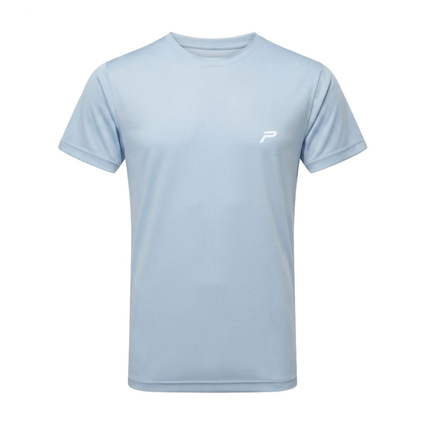 The P Logo Gym Tee — Light Blue